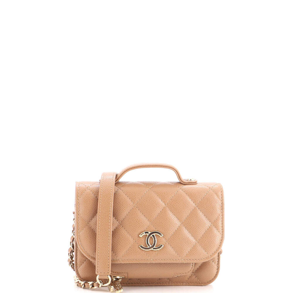 Chanel Business Affinity Flap Clutch with Chain